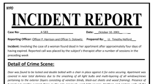 Incident Report clip